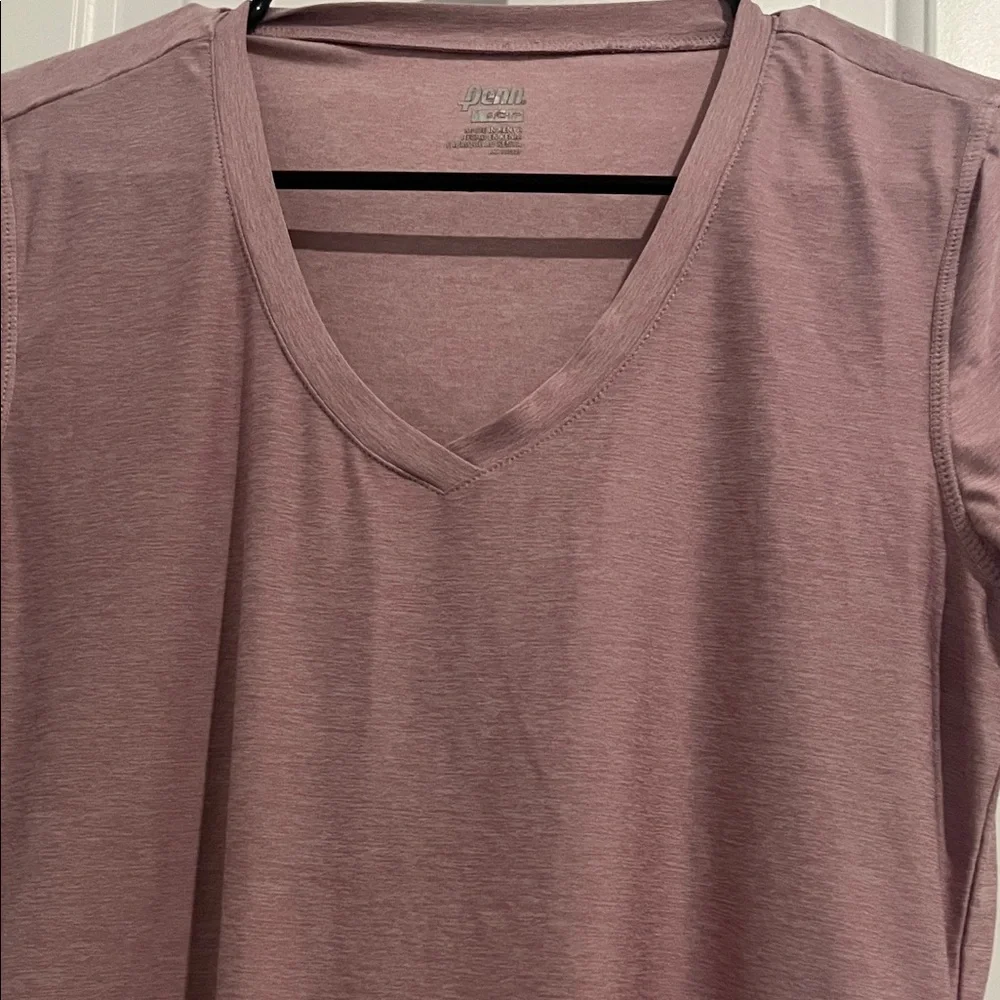 PENN Mauve V-Neck Short Sleeve Tee - Picture 6 of 6